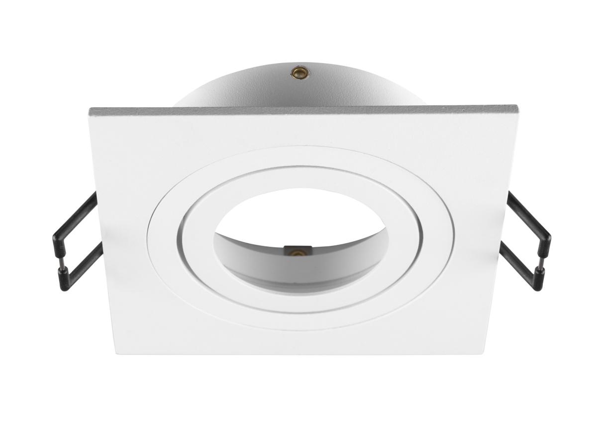 NEW TRIA 75 inbouwring vierkant wit