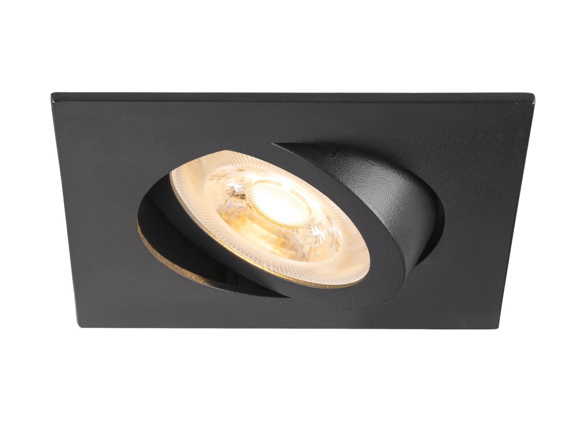 NEW TRIA 68 DL vierkant zwart 1xGU10 
