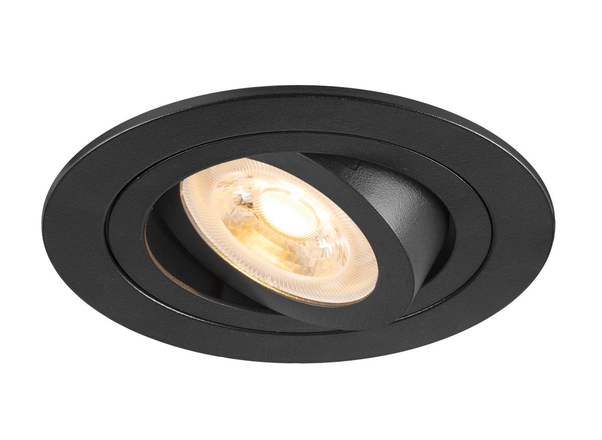 NEW TRIA 75 DL rond zwart 1xGU10