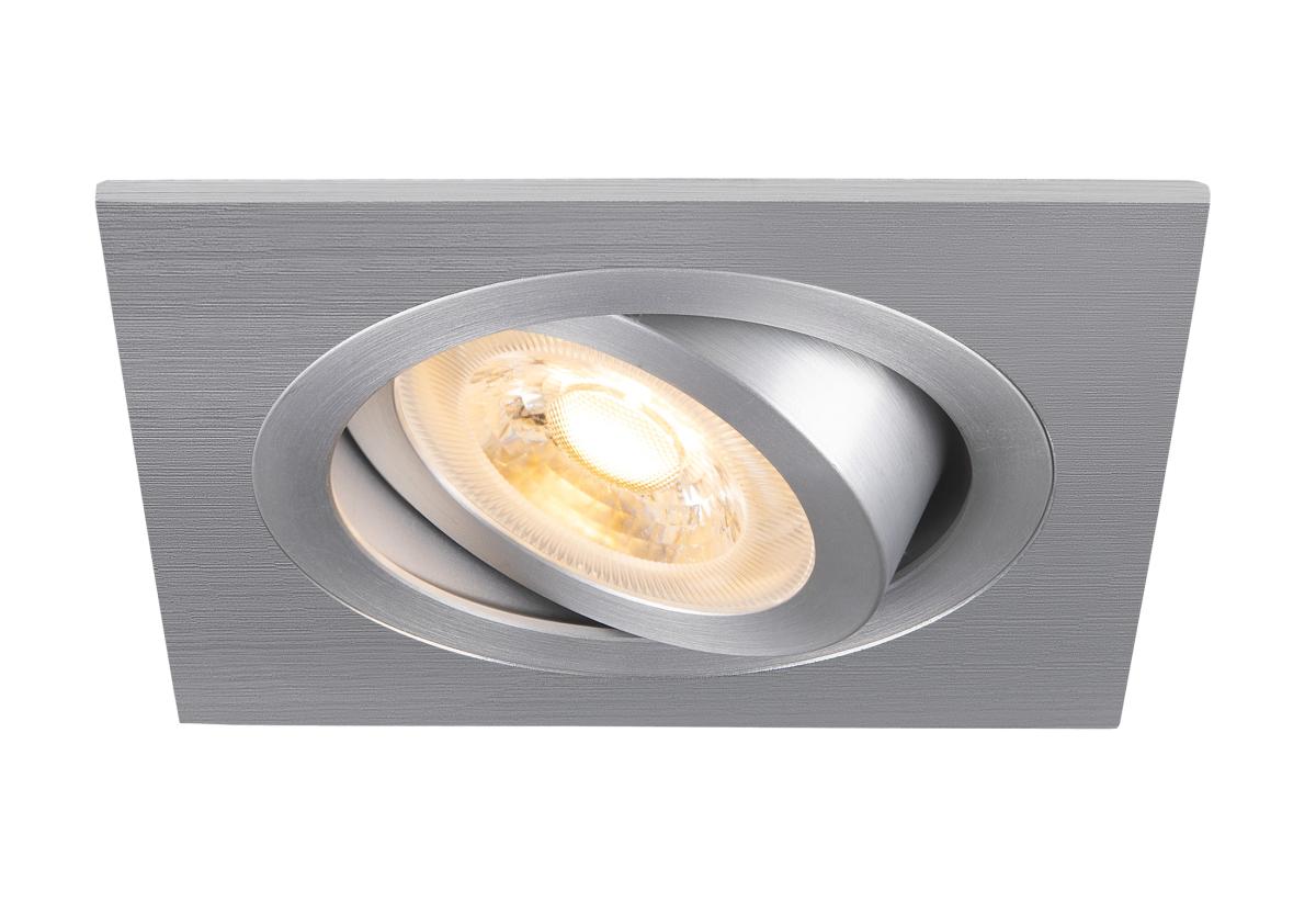 NEW TRIA 75 DL vierkant aluminium 1xGU10