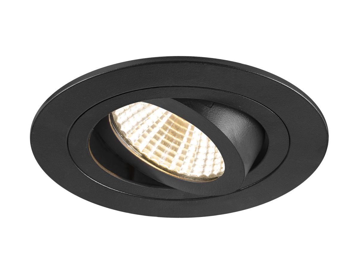 NEW TRIA 75 rond zwart 1xLED 3000K 38°