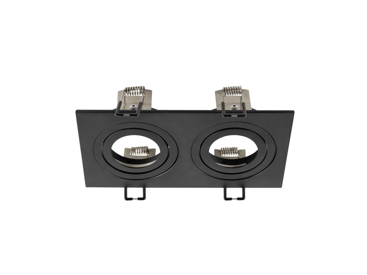 NEW TRIA 155 double inbouwring rechthoekig zwart