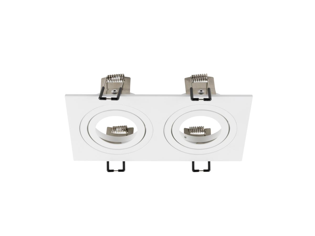 NEW TRIA 155 double inbouwring rechthoekig wit