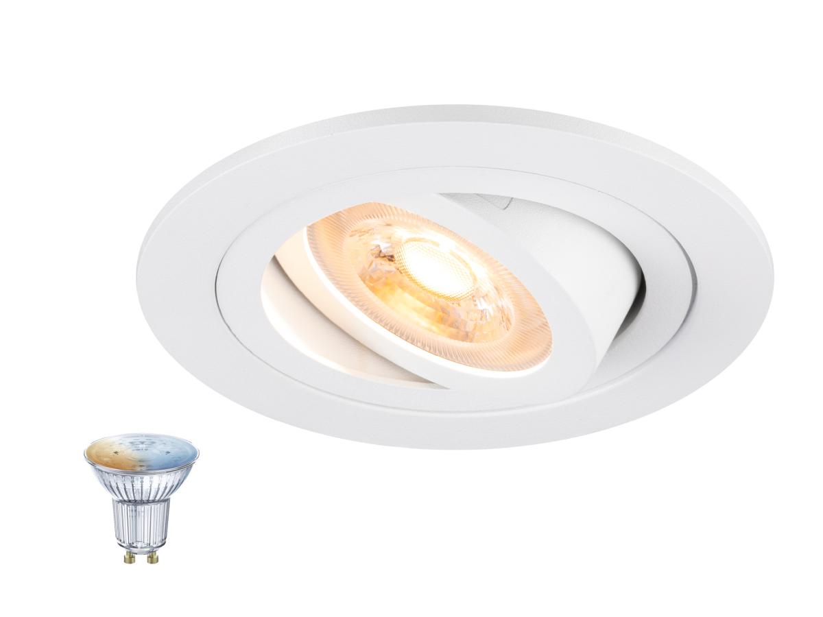 NEW TRIA® 75 SMART SET rond 1xGU10 TW wit