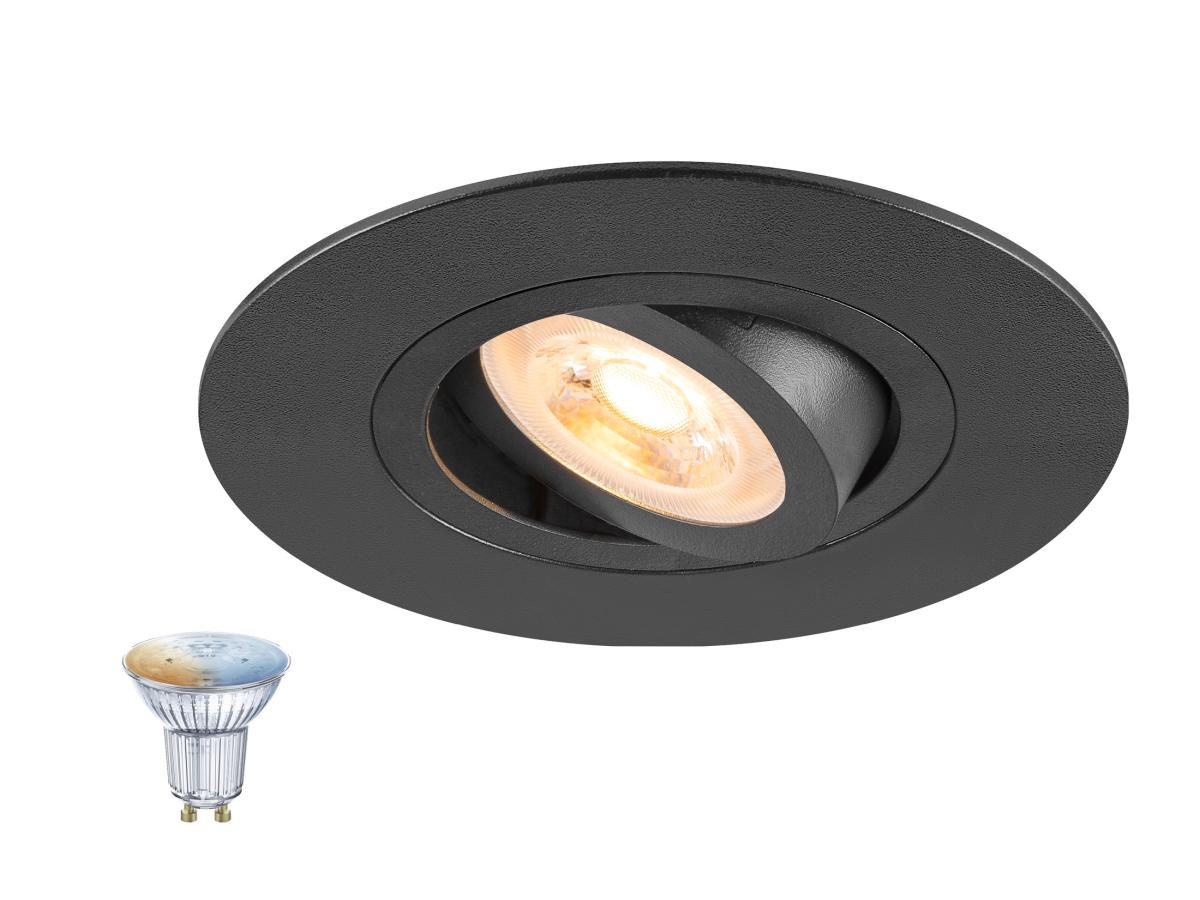 NEW TRIA® 75 XL SMART SET rond 1xGU10 zwart