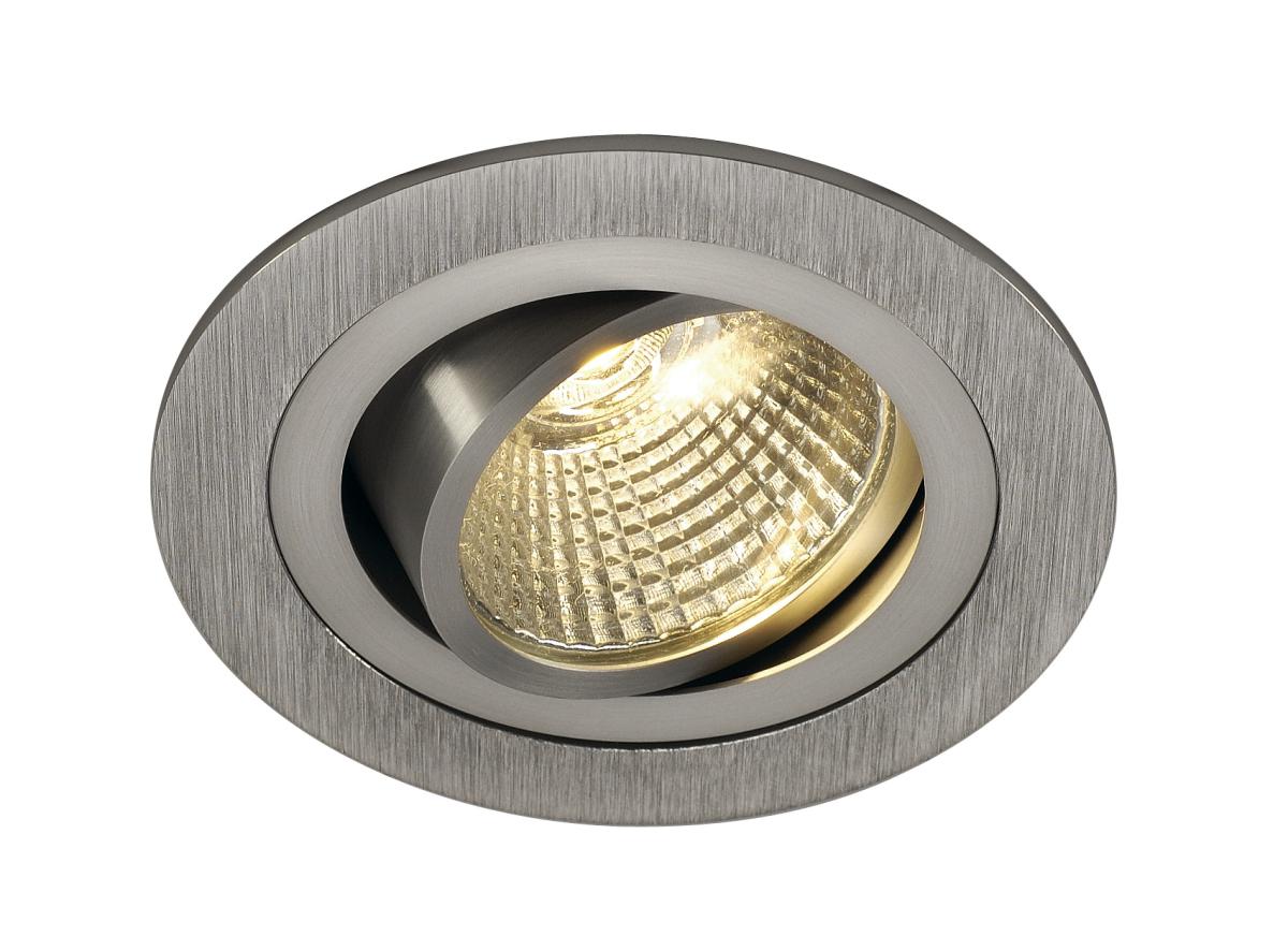 NEW TRIA LED DL ROUND SET alu geb. 1xLED 3000K