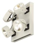 KALU LED 4 SQUARE wit/zwart 4xLED 3000K 60°
