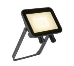 FLOODI M antraciet / transparant 1xLED 3000K