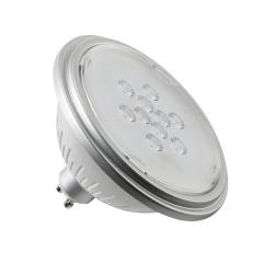 LED lichtbron QPAR111 GU10 7W 3000K 25° zilver img