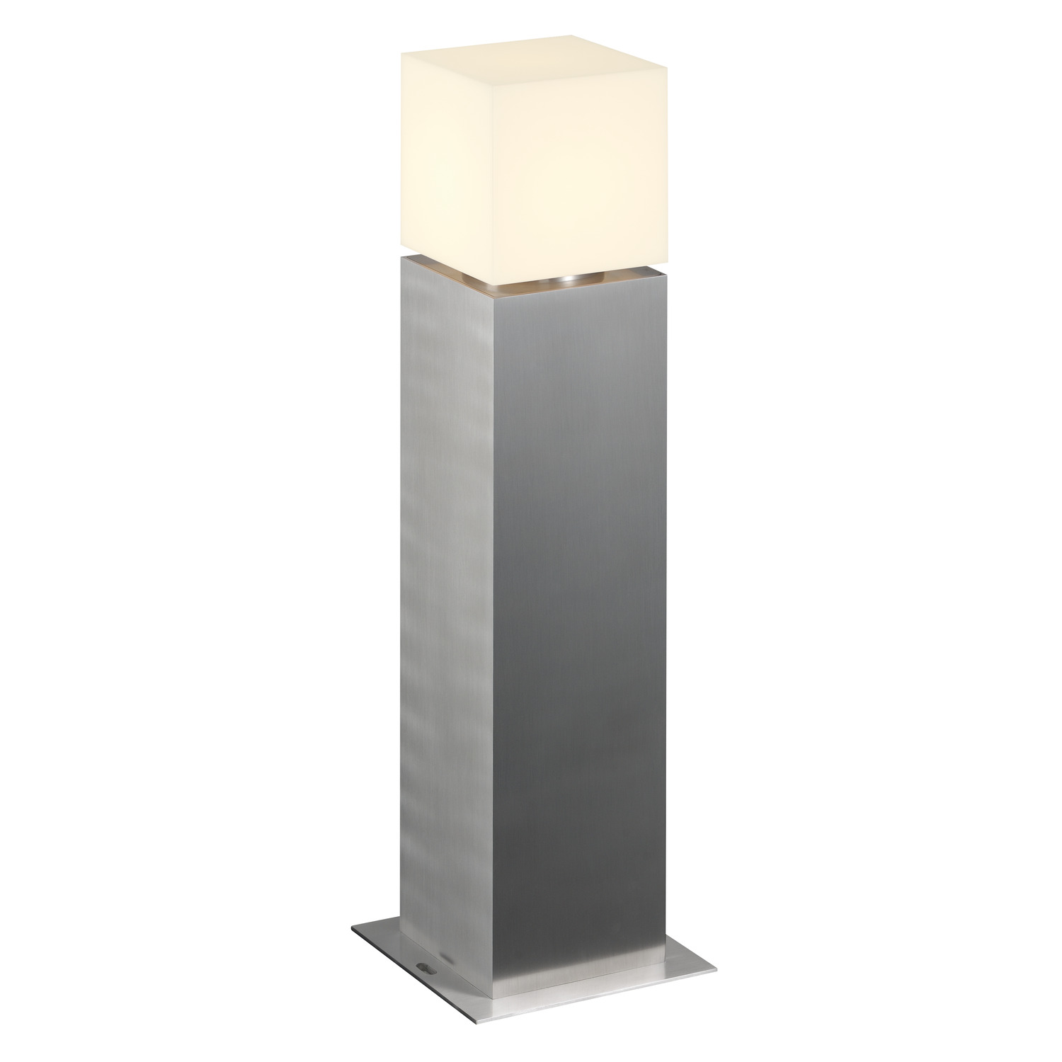 SQUARE POLE 60 RVS 304 geborsteld 1xE27 img