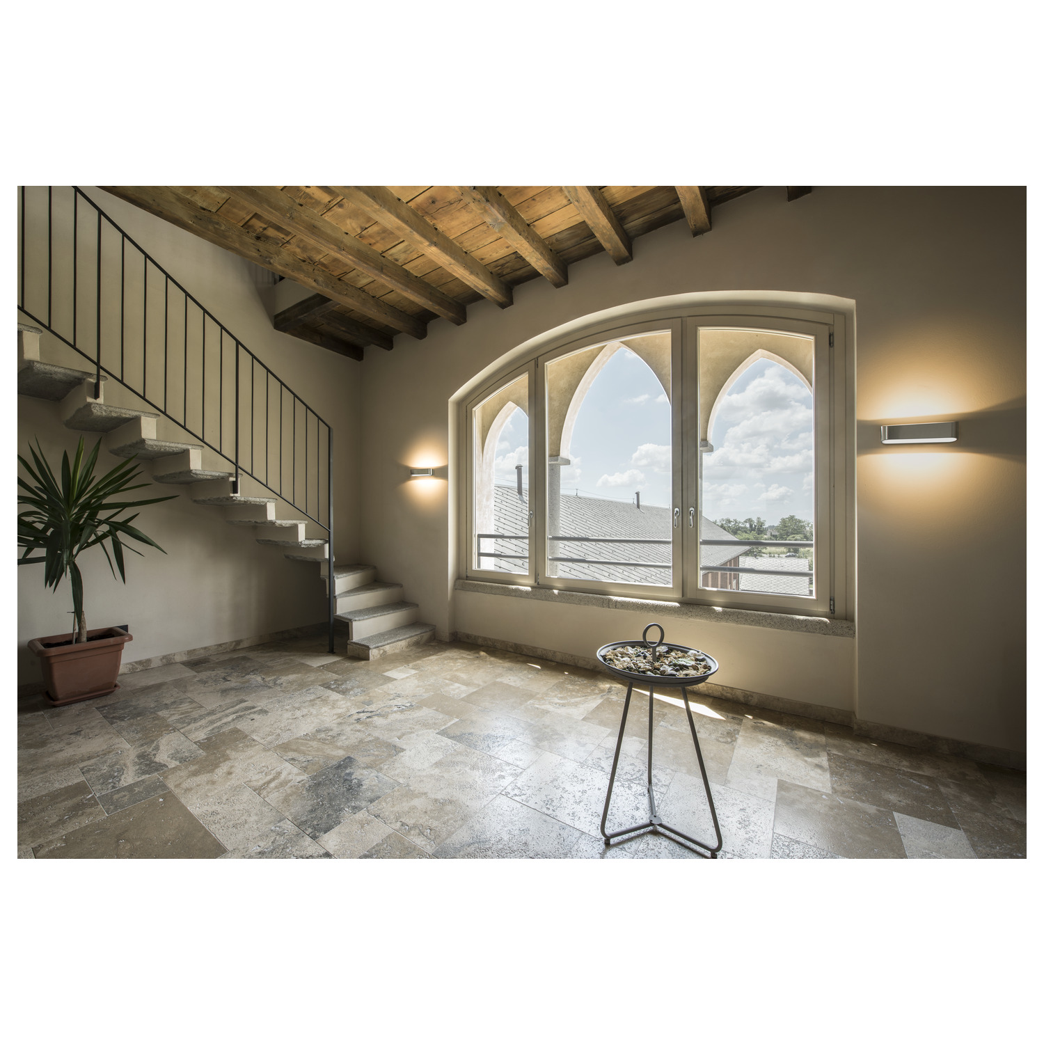 ASSO 300 LED alu geb/wit 1xLED 2000K-3000K D2W