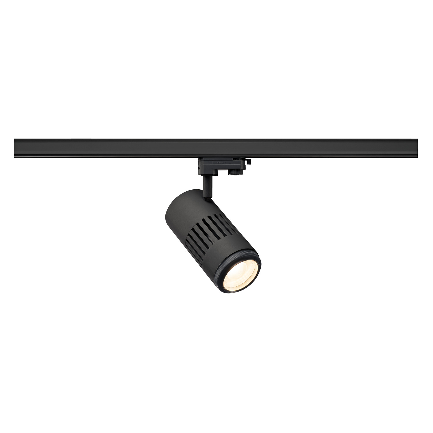 STRUCTEC LED zwart 1xLED 3000K 20-60° 3-Fase
