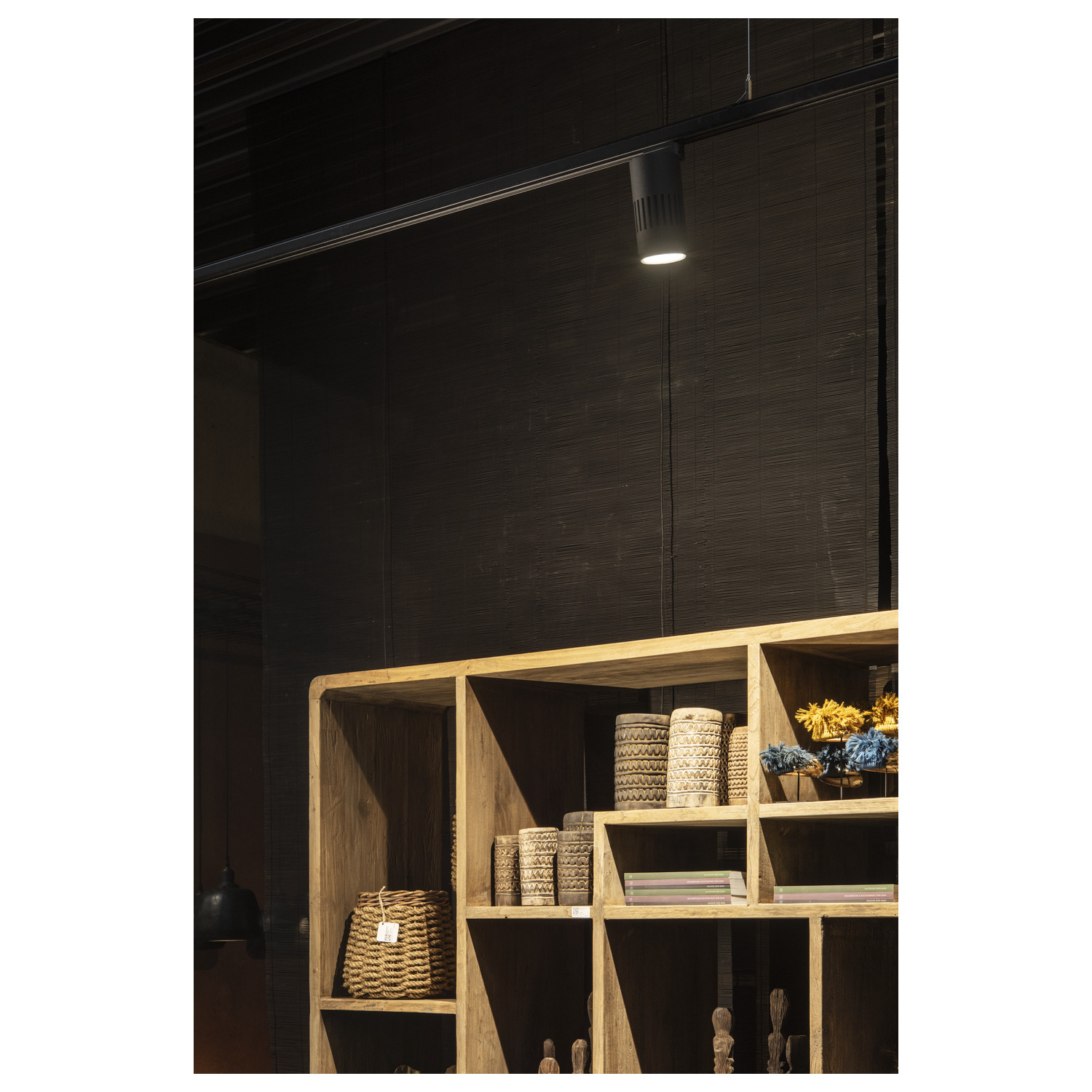 STRUCTEC LED zwart 1xLED 3000K 20-60° 3-Fase