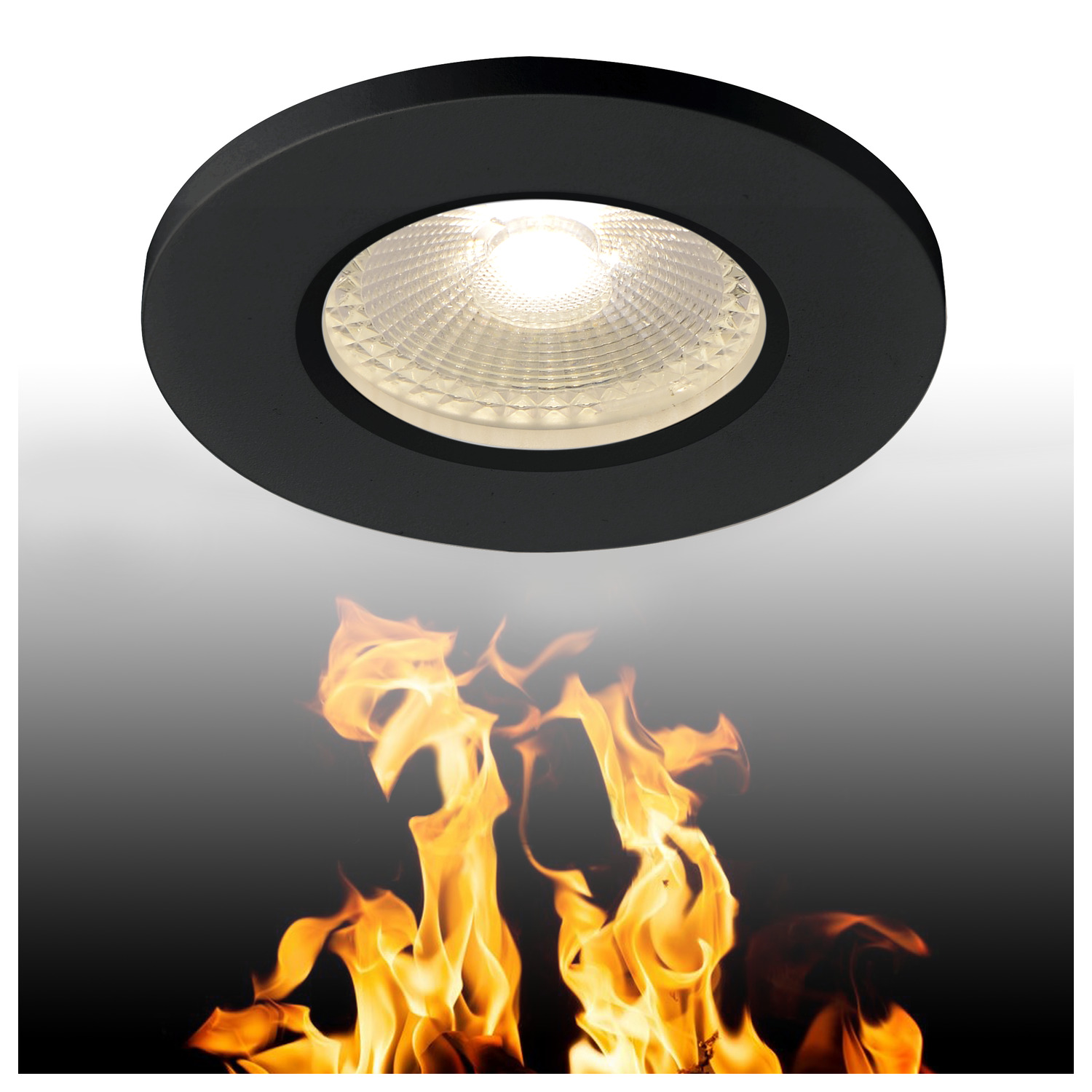 KAMUELA ECO LED zwart 1xLED 3000K dimbaar