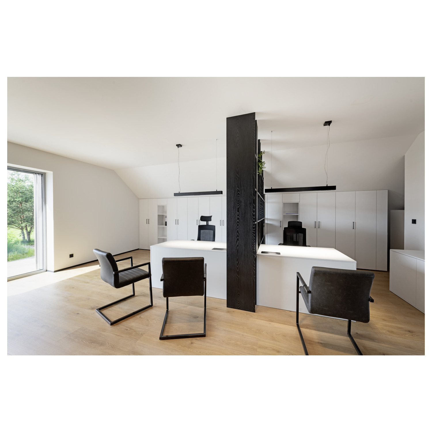 GLENOS profilpendelarmatur LED, 4000 K, svart, 1 m, 43 W - SLV | Bellalite