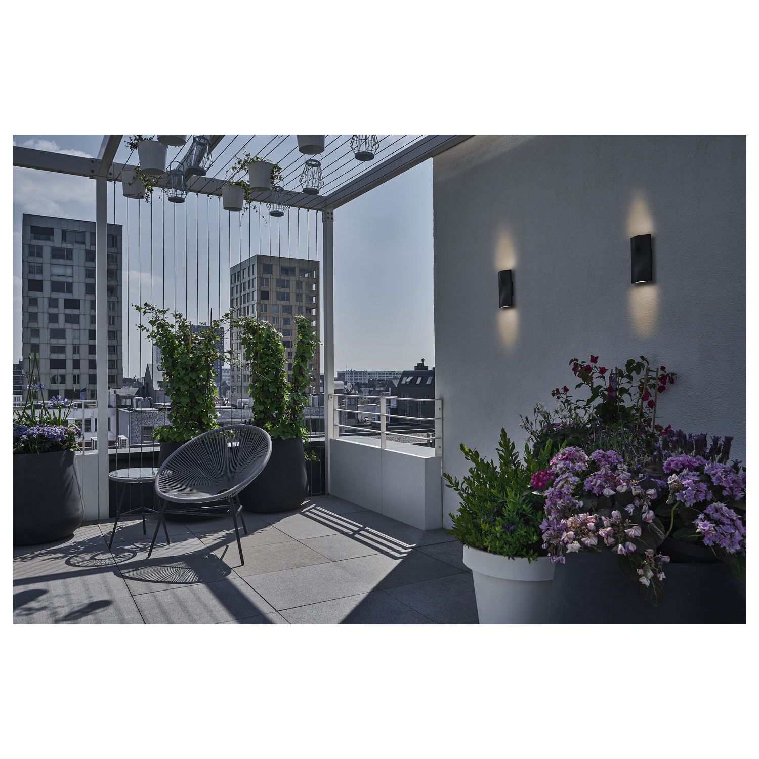 Vilua Up/Down WL antracit, IP54 100° - SLV | Bellalite