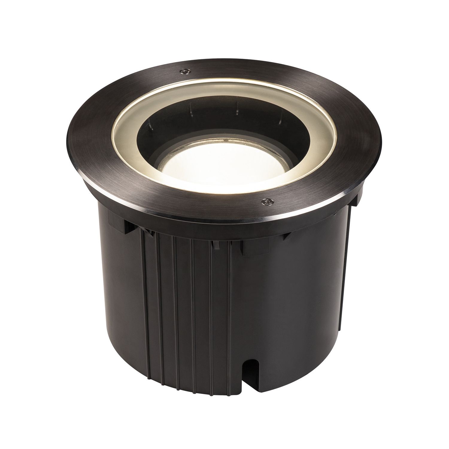 DASAR 270 rond zwart / RVS 1xLED 3000K symm img