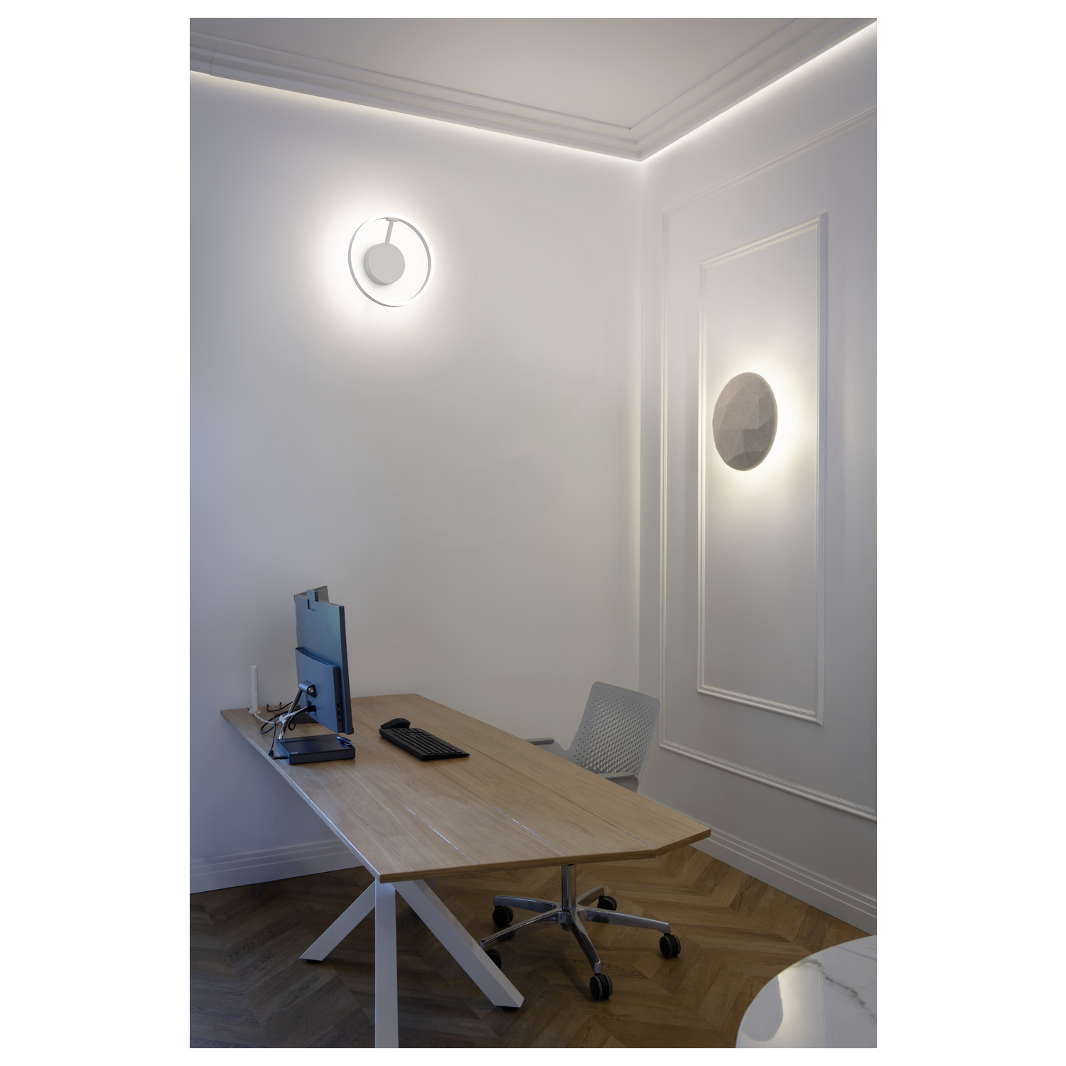 MANA BASE WL PHASE väggmonterad lampa antracit rund 15 W 800/820 lm 2 - SLV | Bellalite