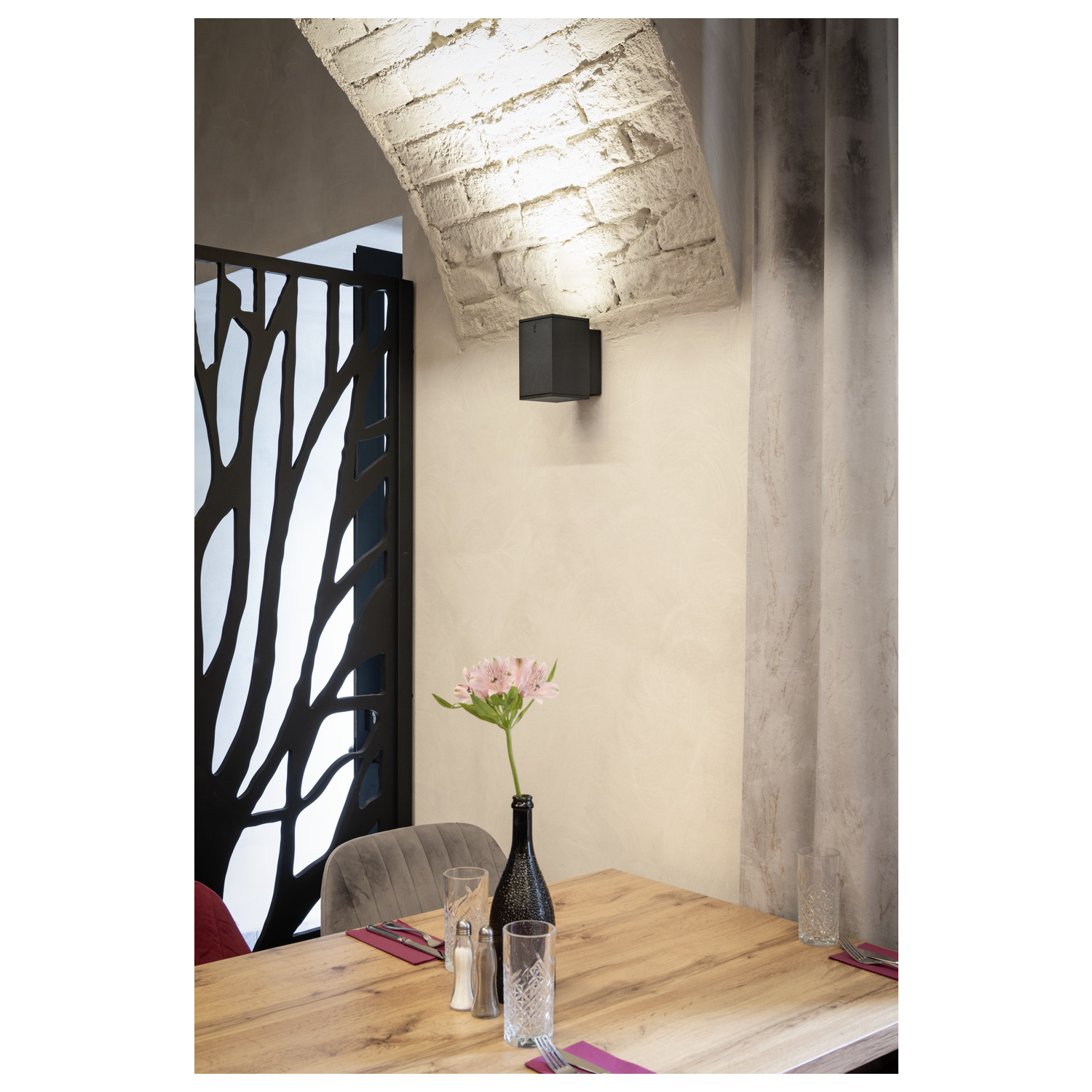 ENOLA SQUARE M Single Outdoor LED väggmonterad lampa antracit - SLV | Bellalite