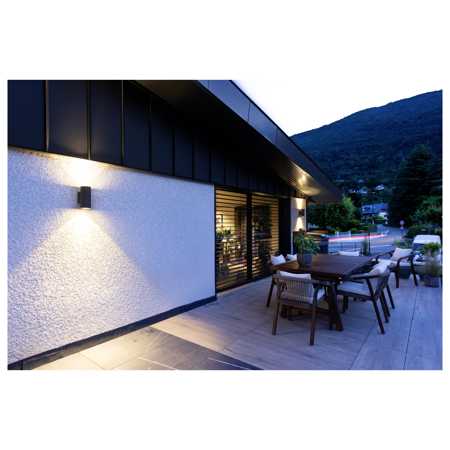 ENOLA ROUND UP/DOWN M Outdoor LED väggmonterad lampa antracit - SLV | Bellalite