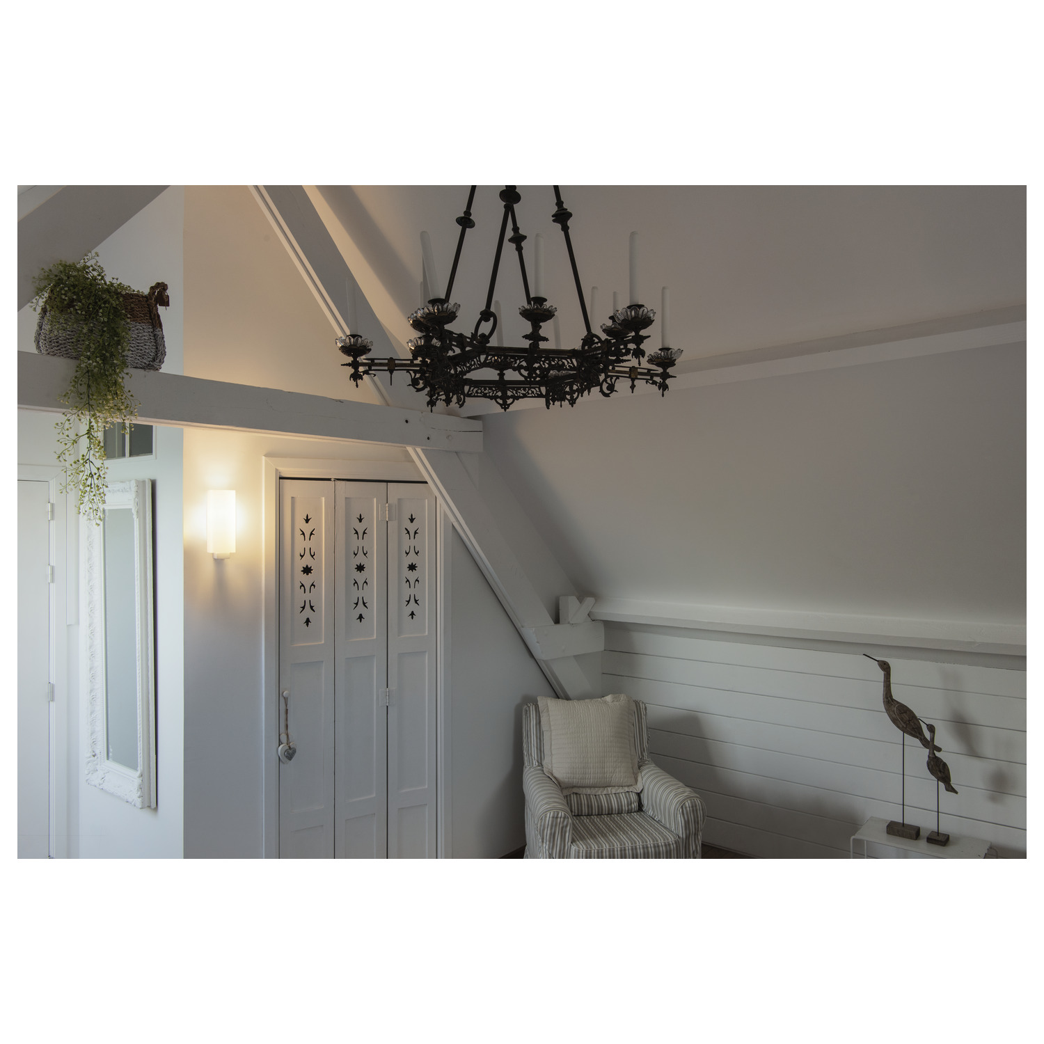 QUADRASS Indoor utanpåliggande väggarmatur, E27, vit - SLV | Bellalite