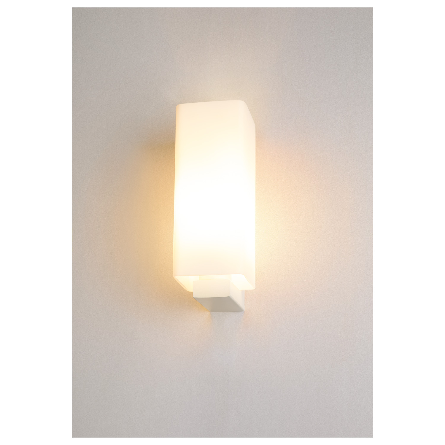 QUADRASS Indoor utanpåliggande väggarmatur, E27, vit - SLV | Bellalite