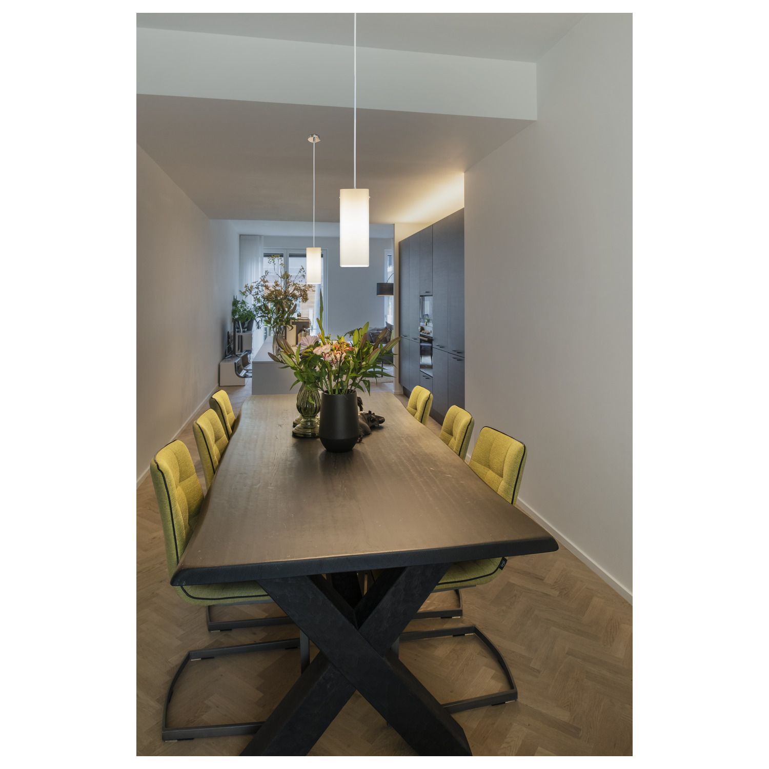 QUADRASS Indoor pendelarmatur, E27, vit - SLV | Bellalite