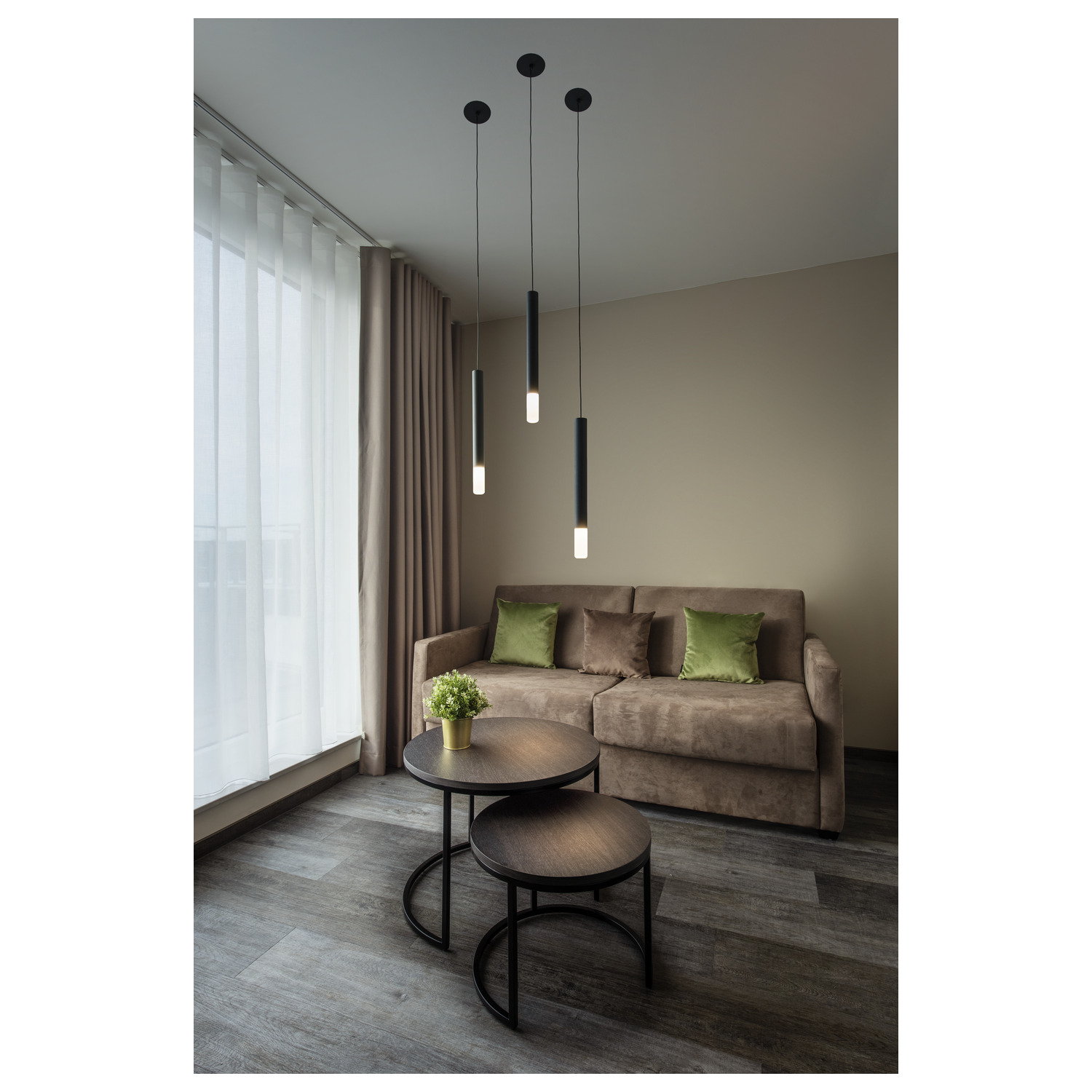 HELIA AMBIENT 35 Indoor LED pendelarmatur svart utan takbox - SLV | Bellalite