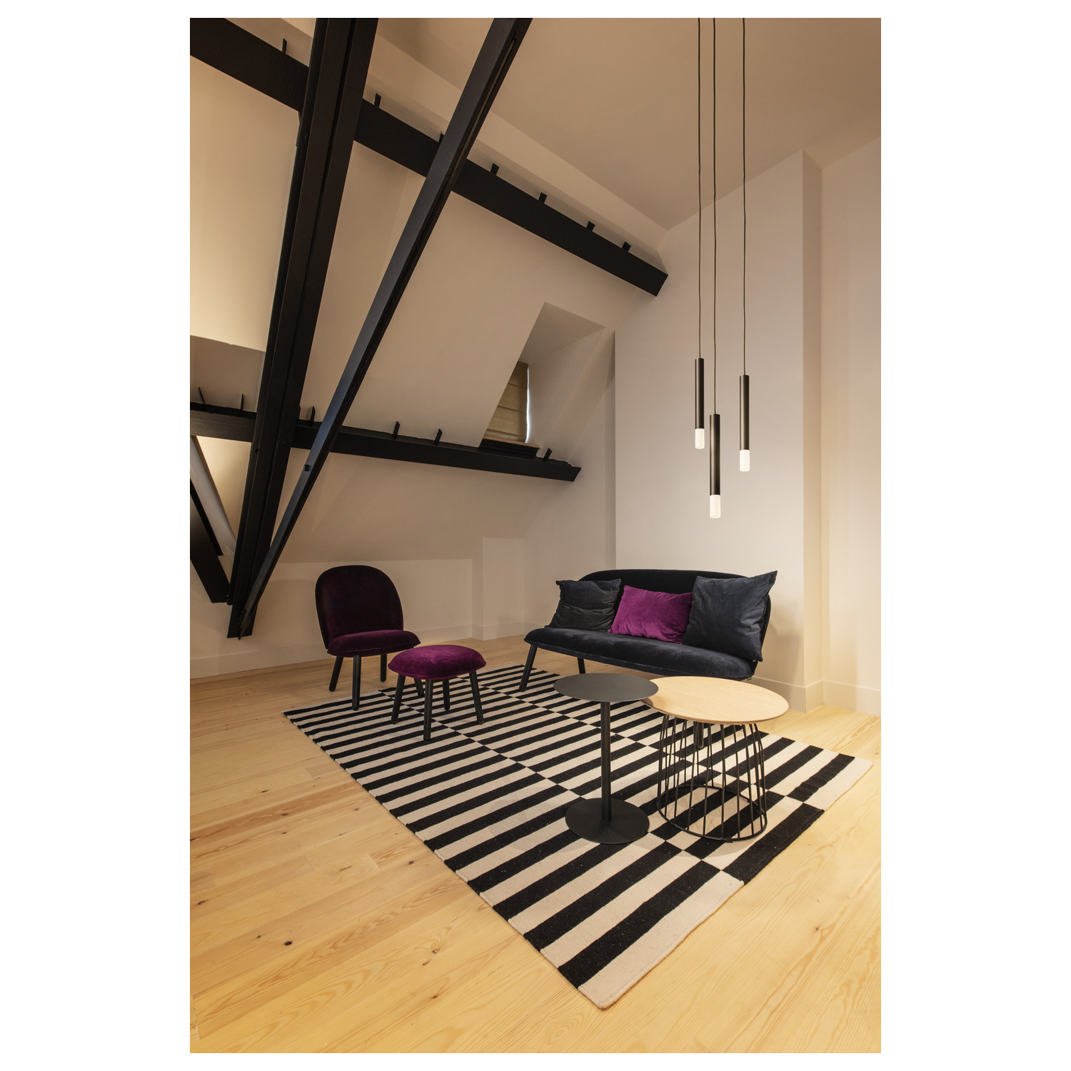 HELIA AMBIENT 35 Indoor LED pendelarmatur TRIAC svart med takbox - SLV | Bellalite