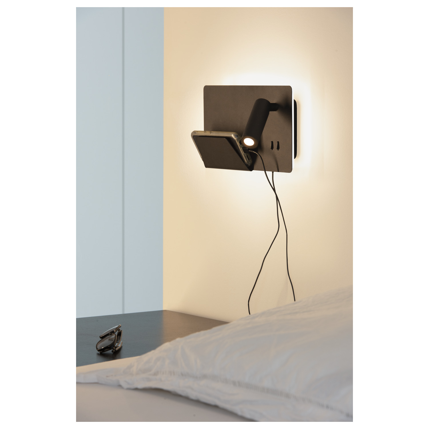 SOMNILA SPOT Indoor LED utanpåliggande väggarmatur 3000 K svart - SLV | Bellalite