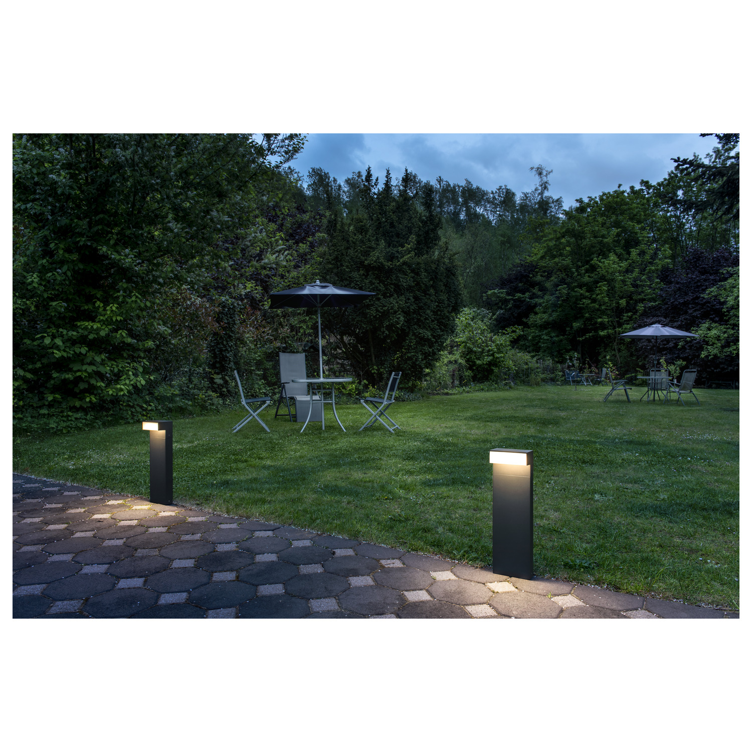 L-LINE OUT 50 FL Pole Outdoor LED-golvlampa horisontell antracit CCT-swi - SLV | Bellalite