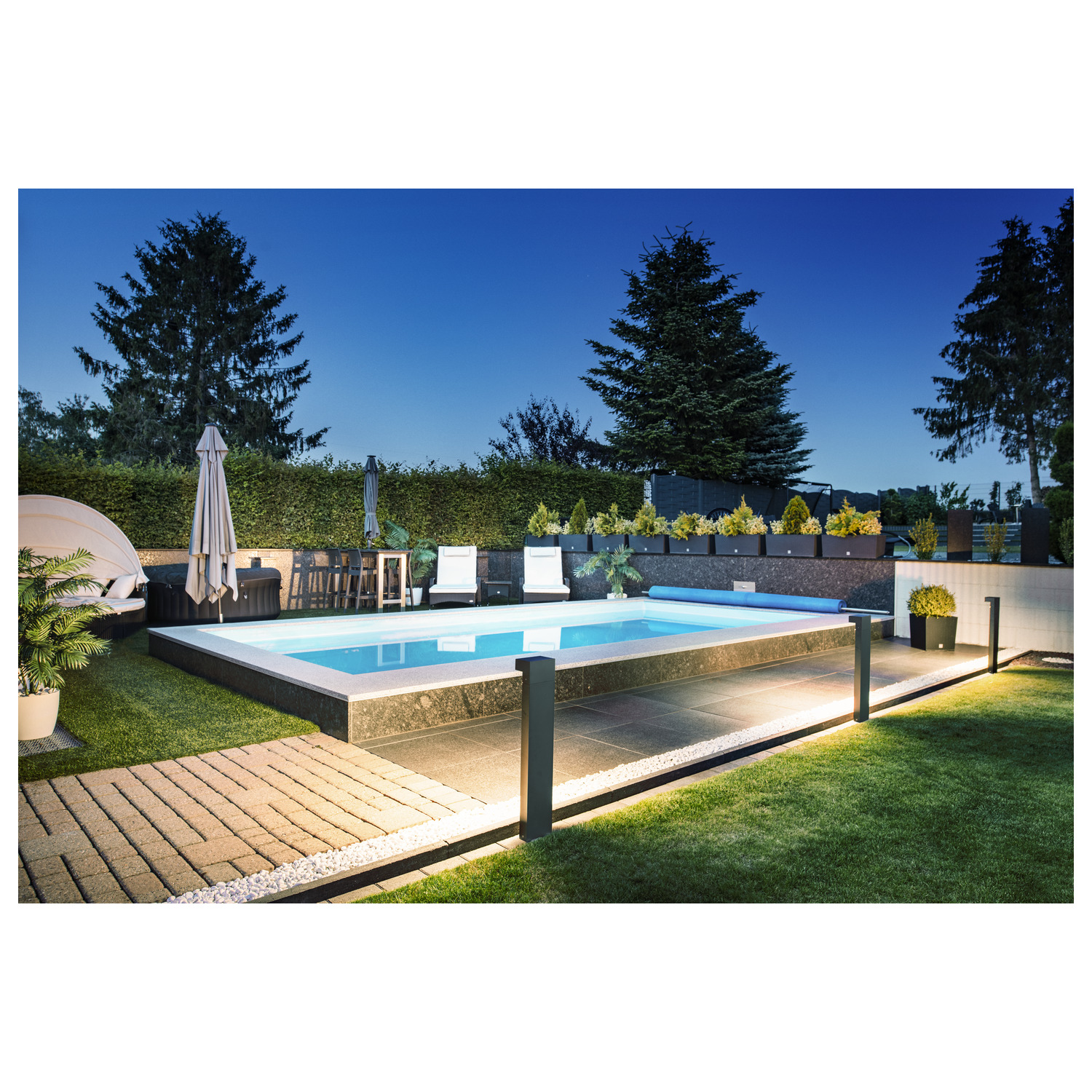 L-LINE OUT 80 FL Pole Outdoor LED-golvlampa horisontell antracit CCT-swi - SLV | Bellalite