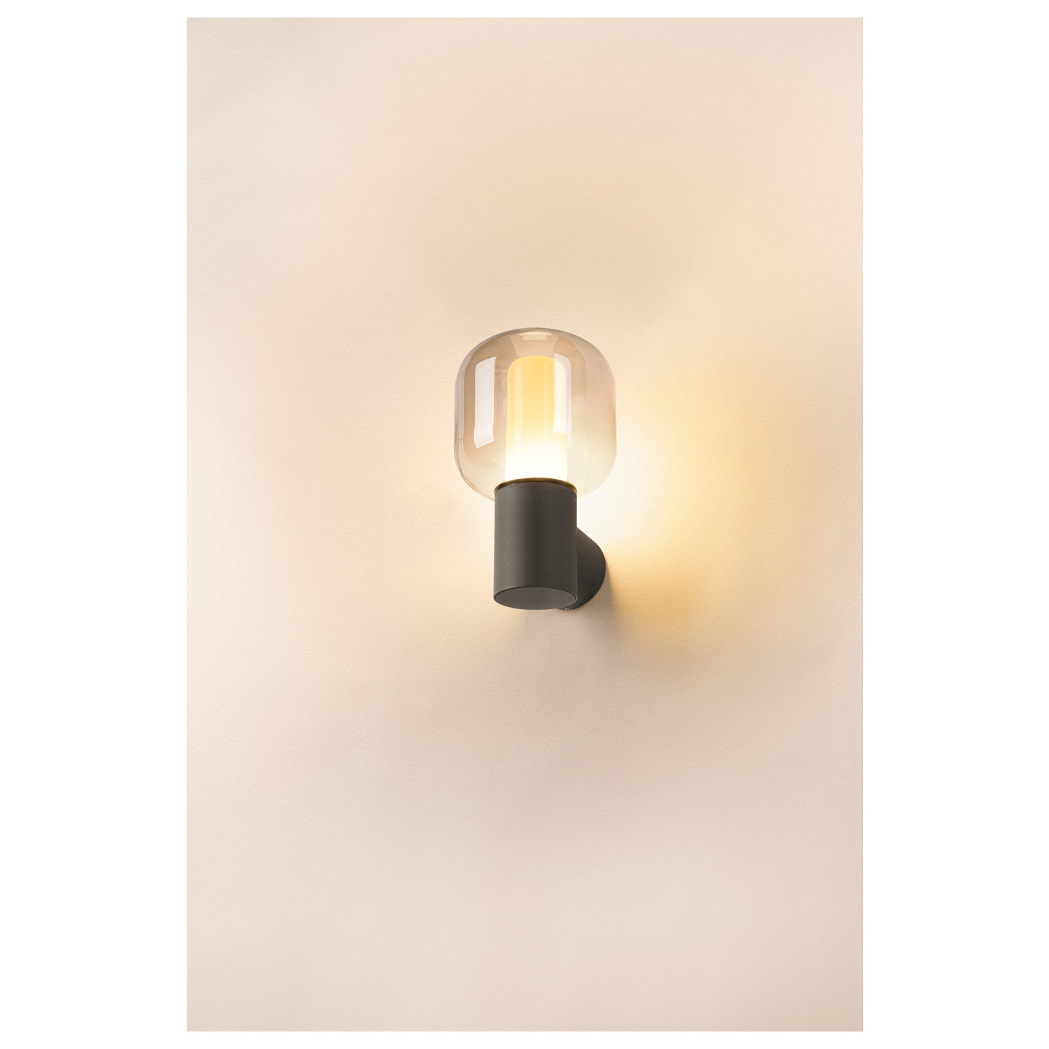 OVALISK WL Outdoor ytmonterad LED-vägglampa antracit CCT-swit - SLV | Bellalite
