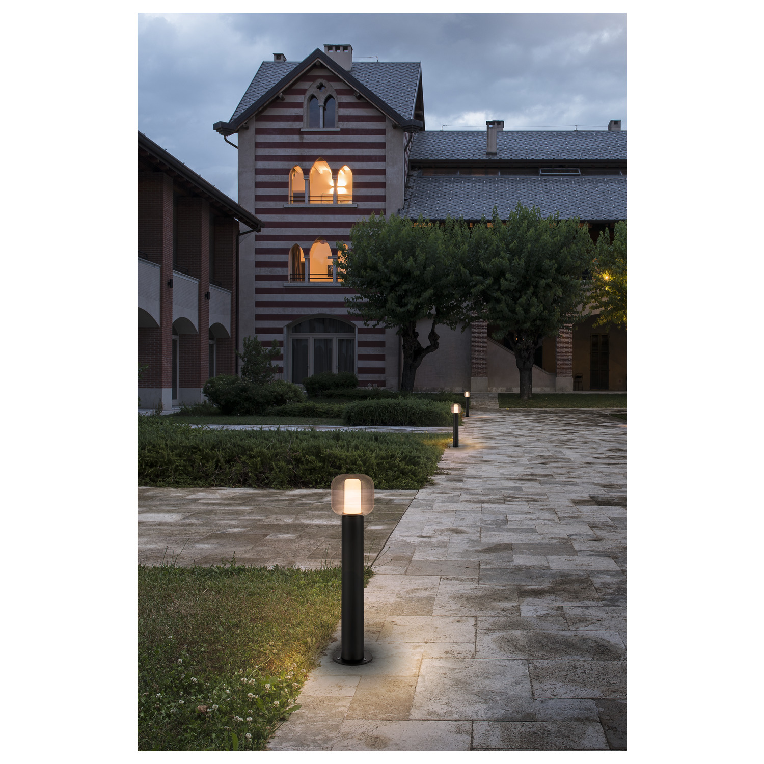 OVALISK 75 FL Outdoor LED-golvlampa antracit CCT-switch 3000/400 - SLV | Bellalite
