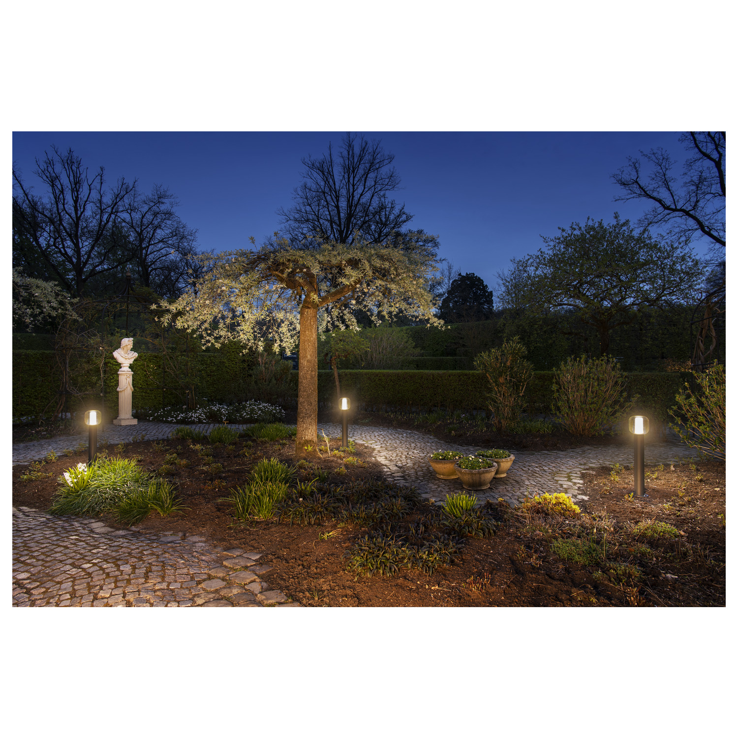 OVALISK 75 FL Outdoor LED-golvlampa antracit CCT-switch 3000/400 - SLV | Bellalite