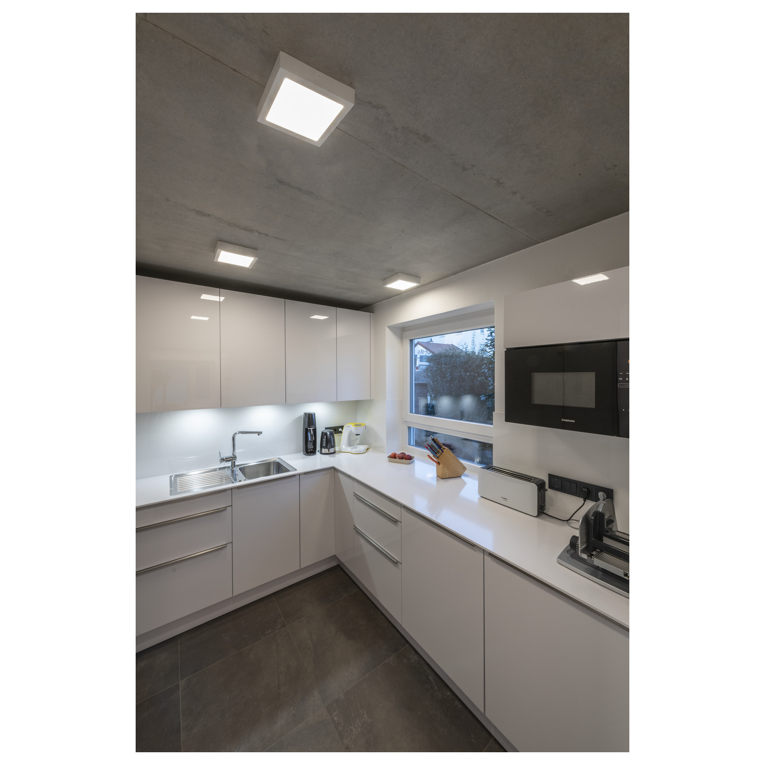 SENSER 24 CW Indoor Ytmonterad LED-vägg- och taklampa kantig vi - SLV | Bellalite