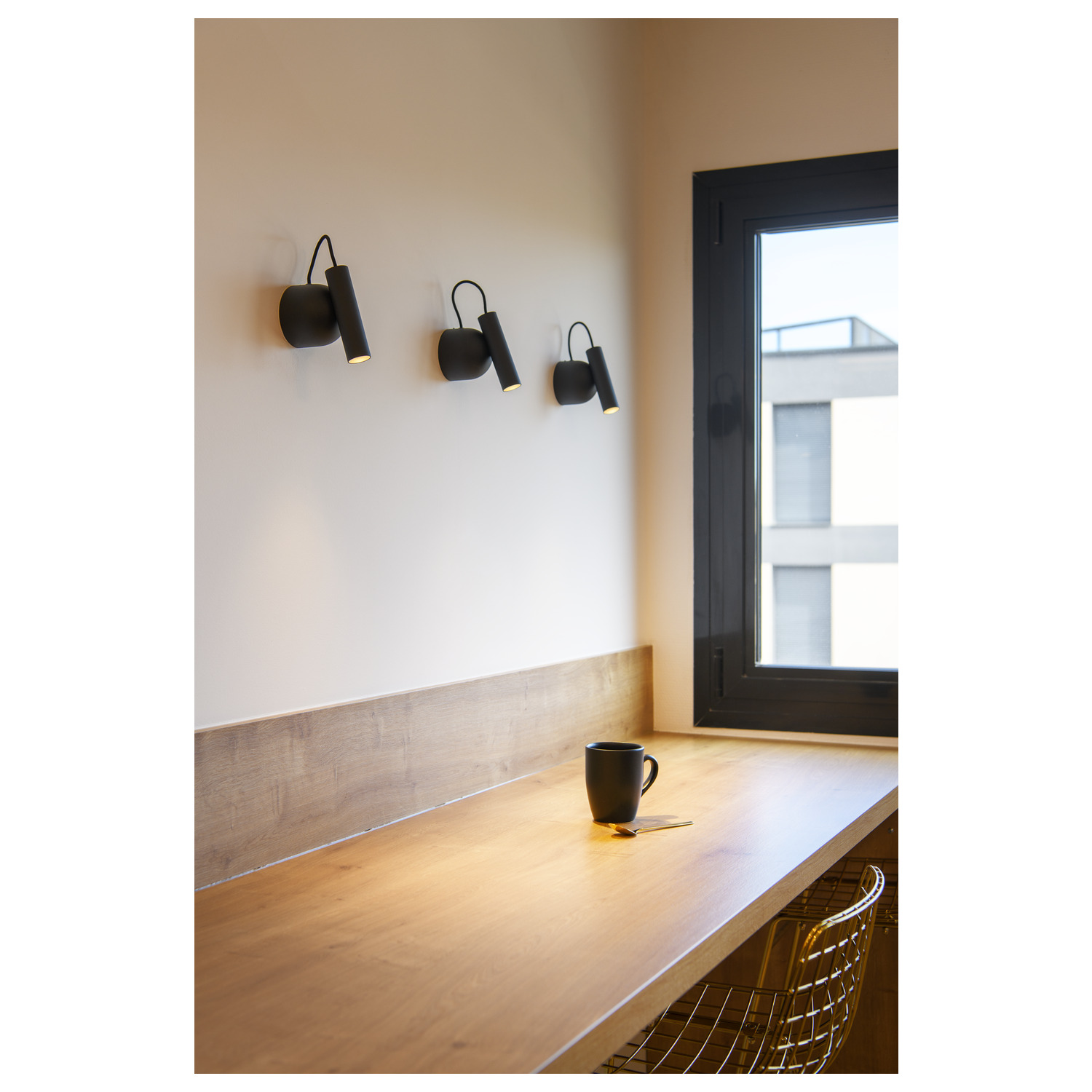 KARPO MAGN WL Indoor LED-vägglampa svart 3000 K - SLV | Bellalite