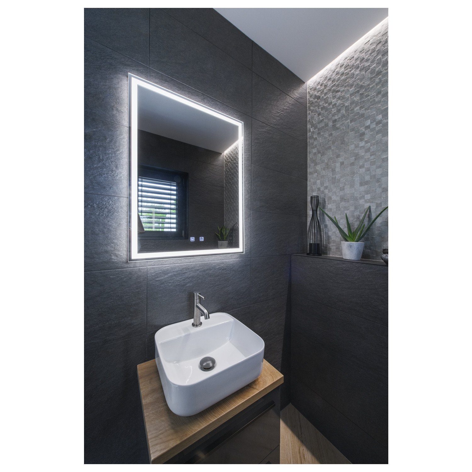 TRUKKO WL Indoor LED-vägglampa kantig imfri aluminium - SLV | Bellalite