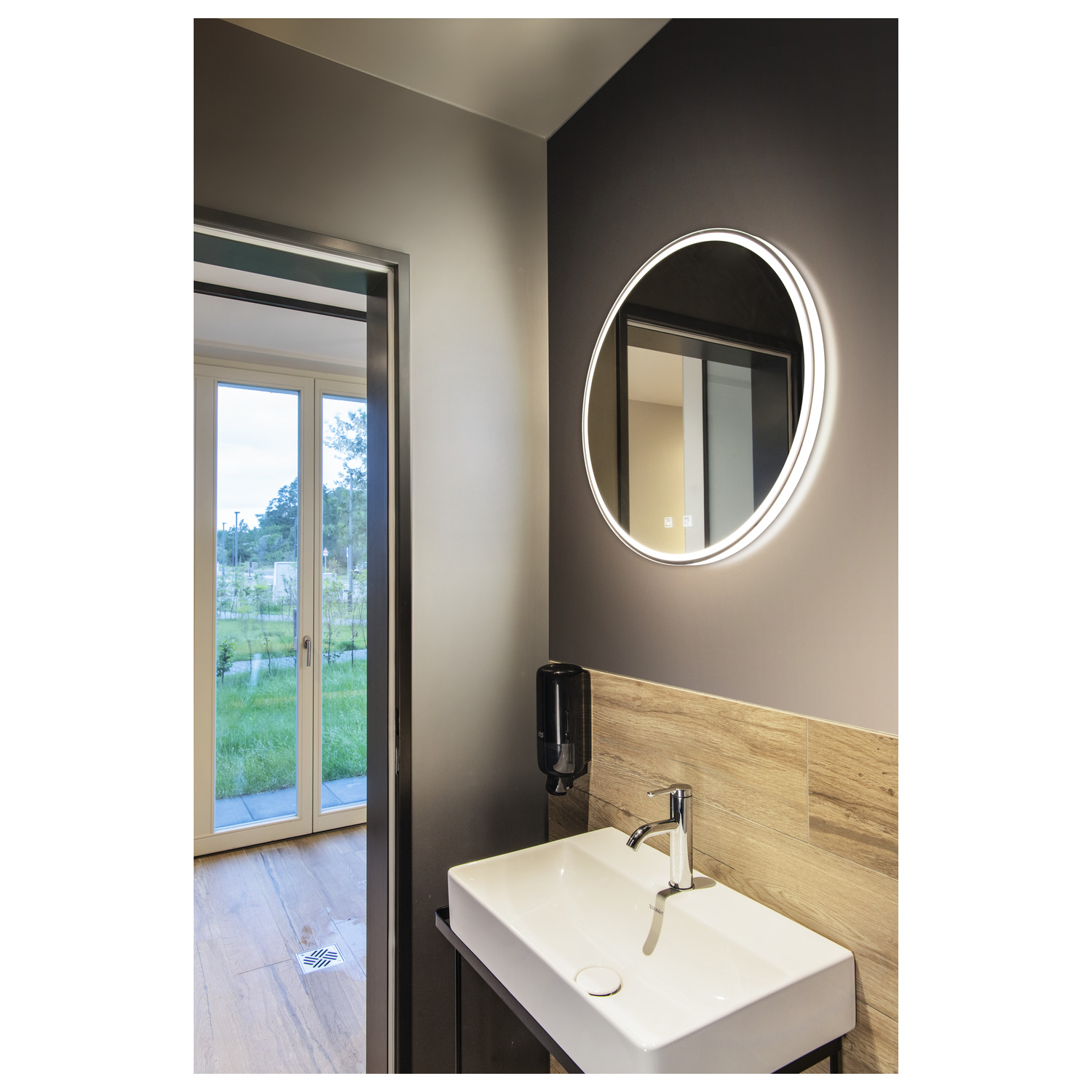 TRUKKO WL Indoor LED-vägglampa rund aluminium - SLV | Bellalite