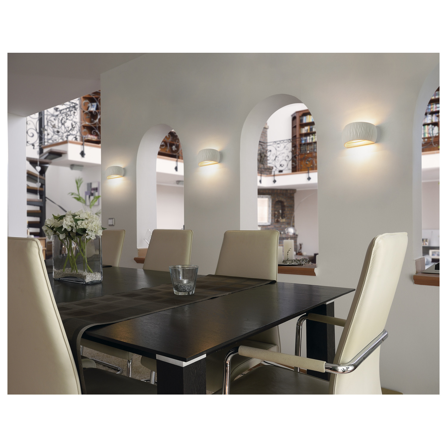 PLASTRA WL CURVED CURTAIN Indoor Ytmonterad vägglampa QT-DE12 vit - SLV | Bellalite