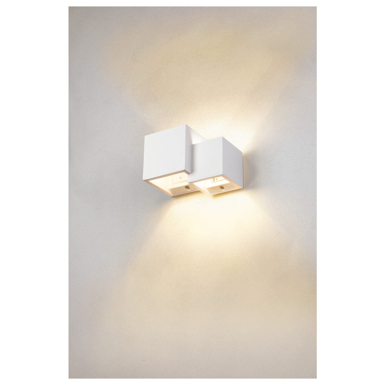 PLASTRA WL CUBES Indoor Ytmonterad vägglampa QT14 vit - SLV | Bellalite