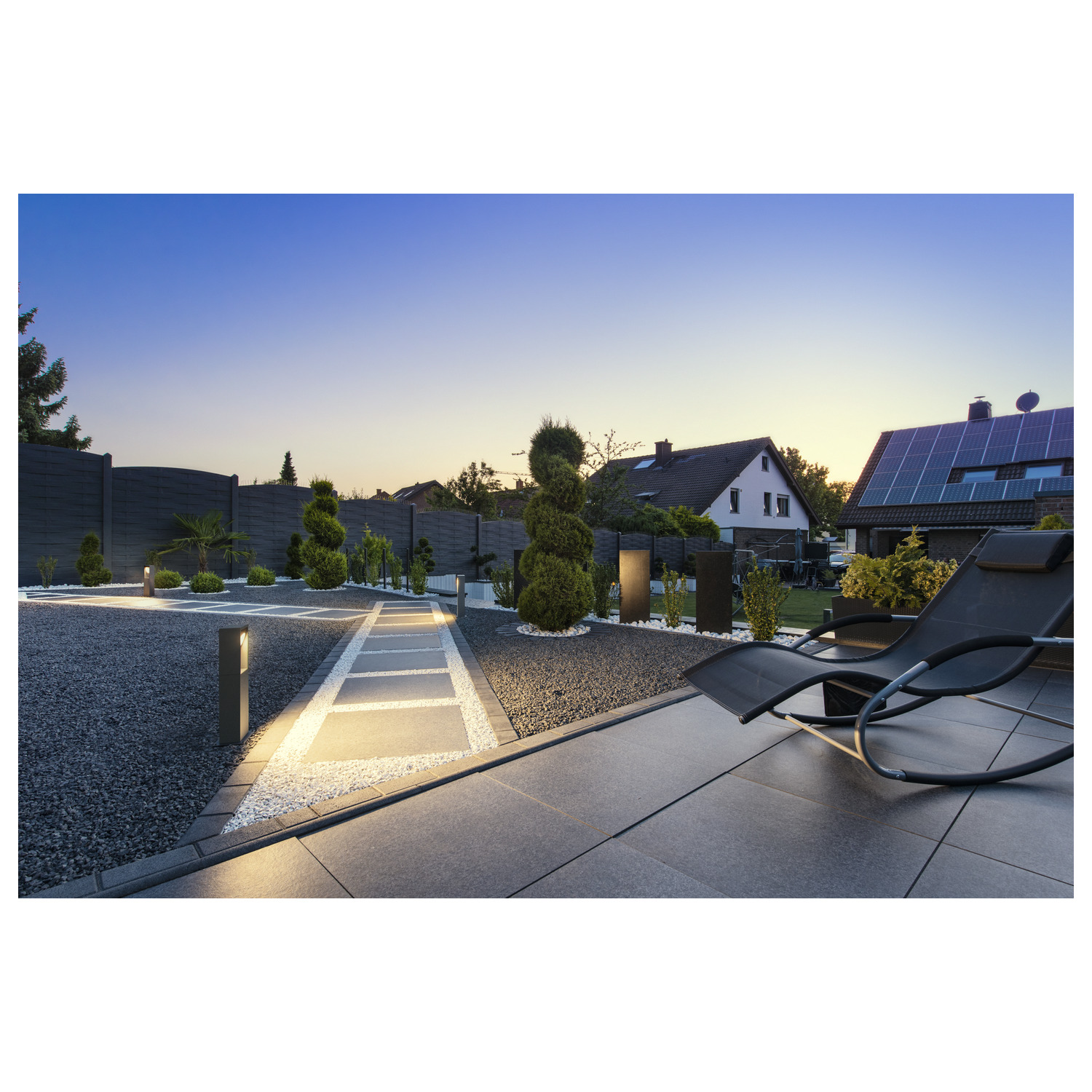ESKINA FRAME 45 FL Outdoor LED-marklampa single antracit CCT-switch 3 - SLV | Bellalite