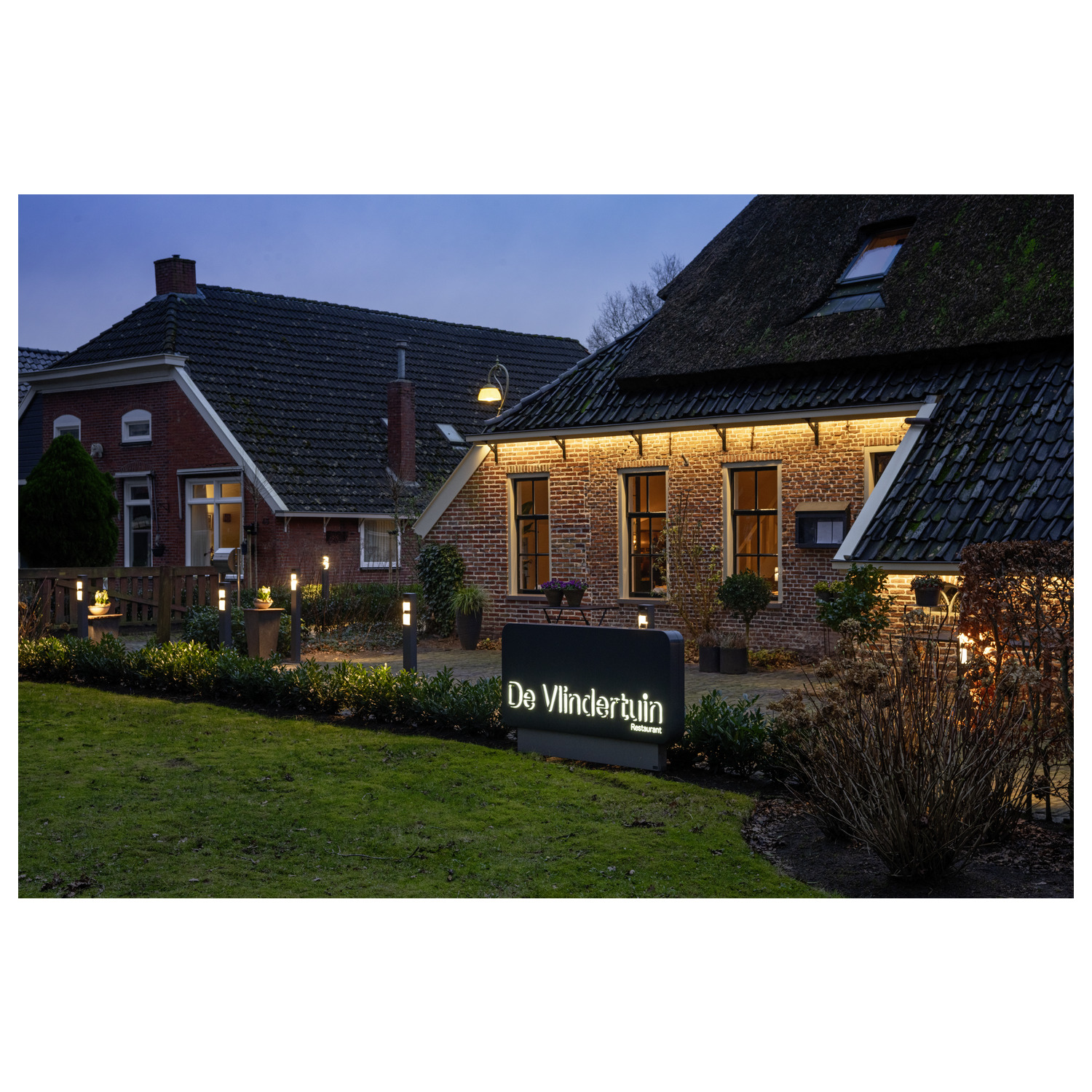 ESKINA FRAME 75 FL Outdoor LED-marklampa dubbel antracit CCT-switch 3 - SLV | Bellalite