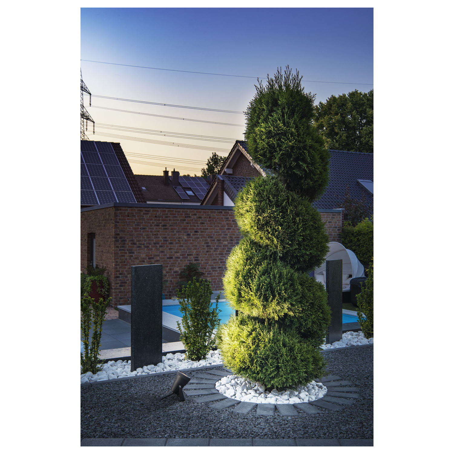 ESKINA FRAME 75 FL Outdoor LED-marklampa dubbel antracit CCT-switch 3 - SLV | Bellalite
