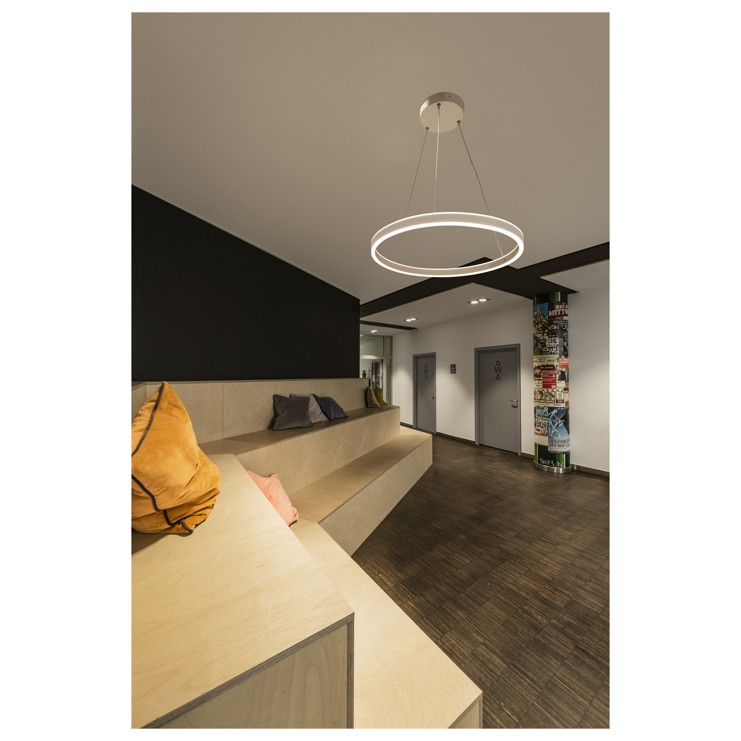 ONE 60 PD DALI UP/DOWN Indoor LED-taklampa vit CCT-switch 3000/4000 K - SLV | Bellalite
