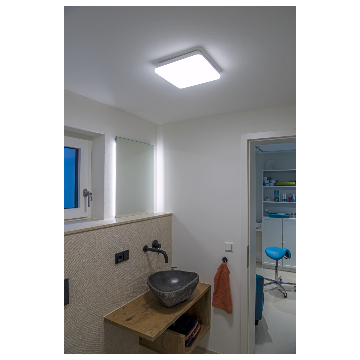 SIMA Indoor Ytmonterad LED-vägg- och taklampa kantig vi - SLV | Bellalite