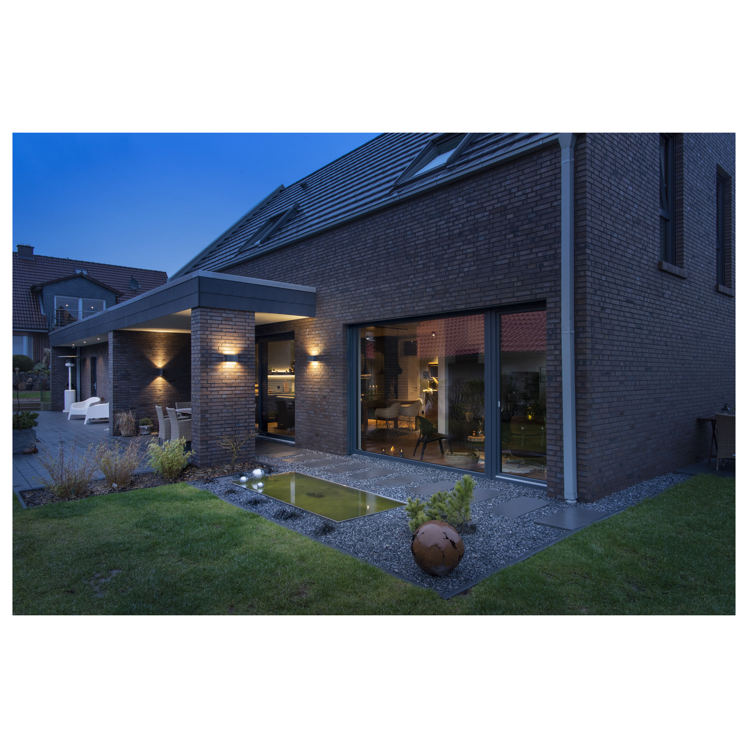 SITRA M WL UP/DOWN Outdoor LED-vägglampa, antracit, CCT-switch, 3000/ - SLV | Bellalite