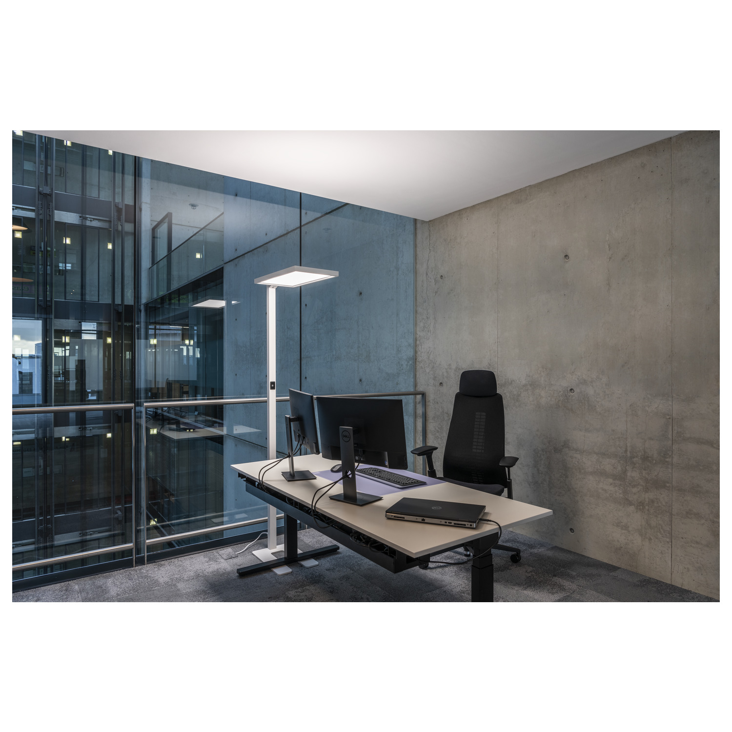WORKLIGHT, staand armatuur wit 1xLED 4000K