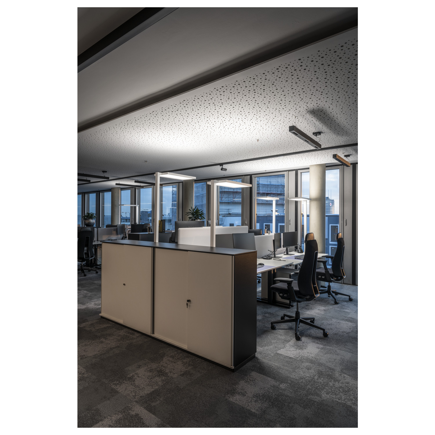 Q-LINE PD LED Indoor pendelarmatur, 1 m, lämplig för bildskä - SLV | Bellalite