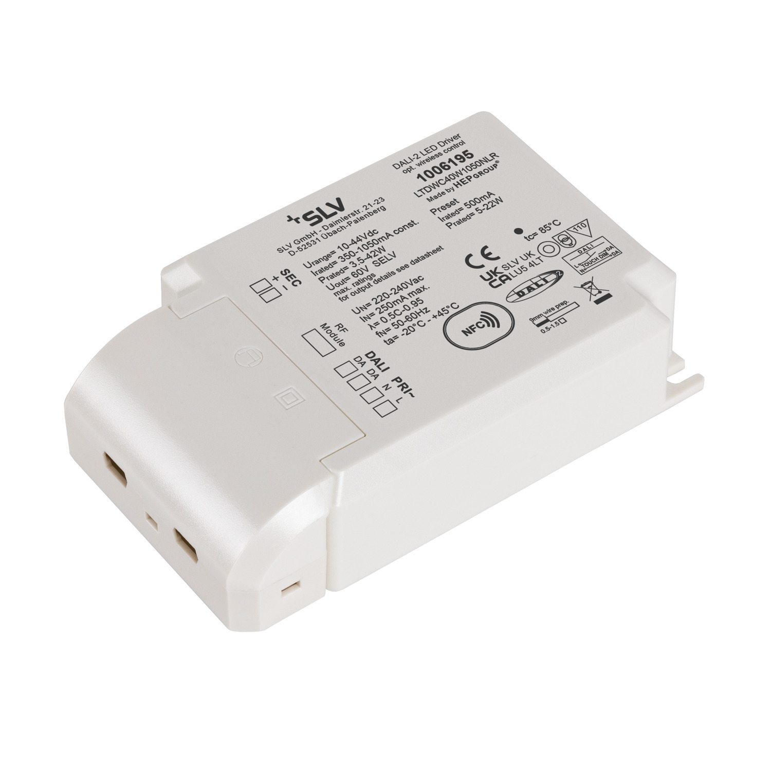 LED-Drivdon 40W 500mA DALI - SLV | Bellalite